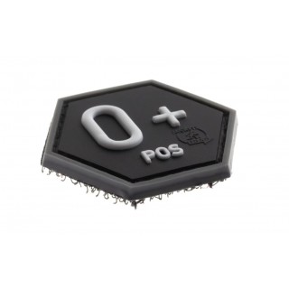 PATCH CAUCIUC - HEXAGON - 0 POZITIV - SWAT