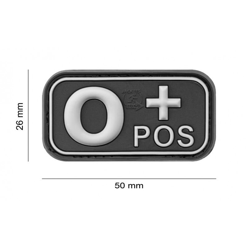 PATCH CAUCIUC - GRUPA SANGUINA - 0 POZITIV - SWAT