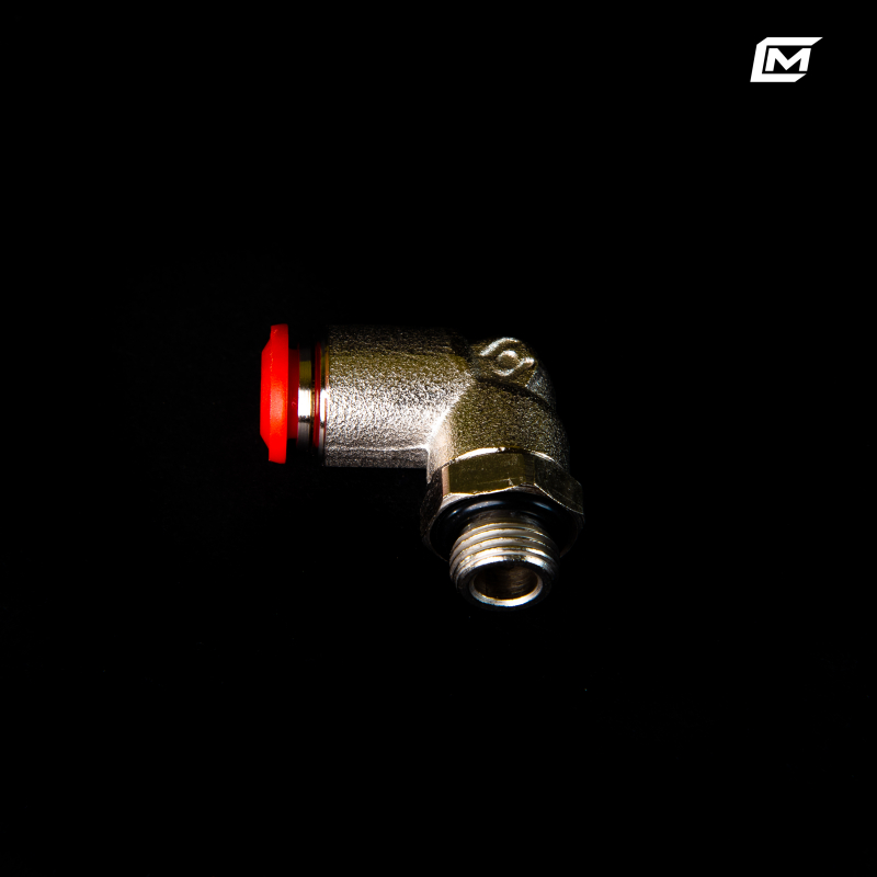 L SHAPE 6MM / G1/8" PNEUMATIC FITTING