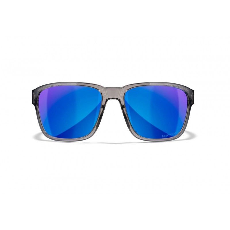 OCHELARI MODEL TREK - LENSES CAPTIVATE POLARIZED BLUE MIRROR - FRAME GLOSS CRYSTAL DARK GREY