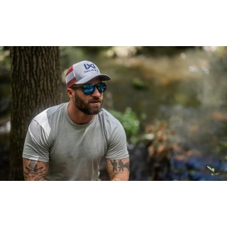 OCHELARI MODEL TREK - LENSES CAPTIVATE POLARIZED BLUE MIRROR - FRAME GLOSS CRYSTAL DARK GREY