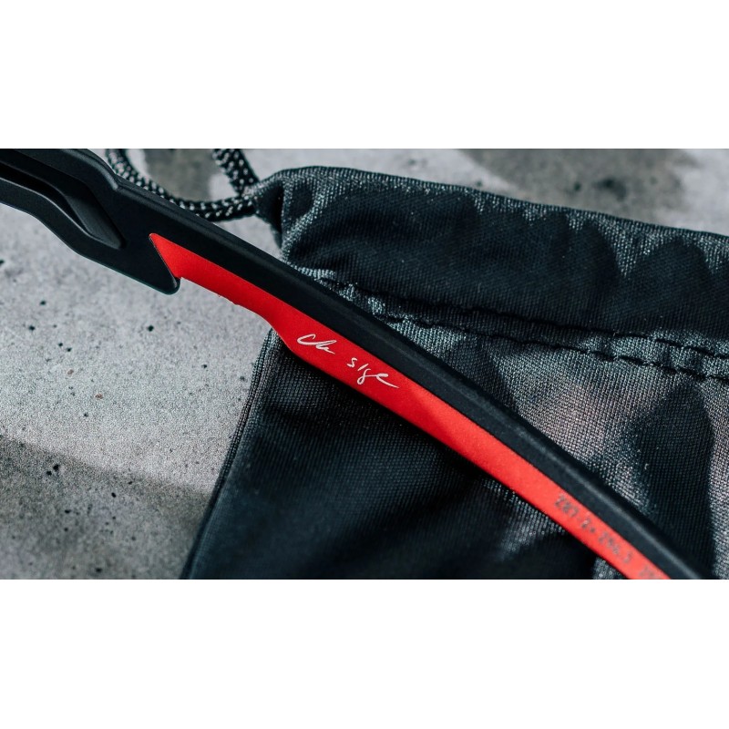 OCCHIALI JAKL AMERICAN SNIPER SIGNATURE SERIES - SPECCHIO NERO CAPTIVATE/MONTATURA NERO OPACO/ROSSO