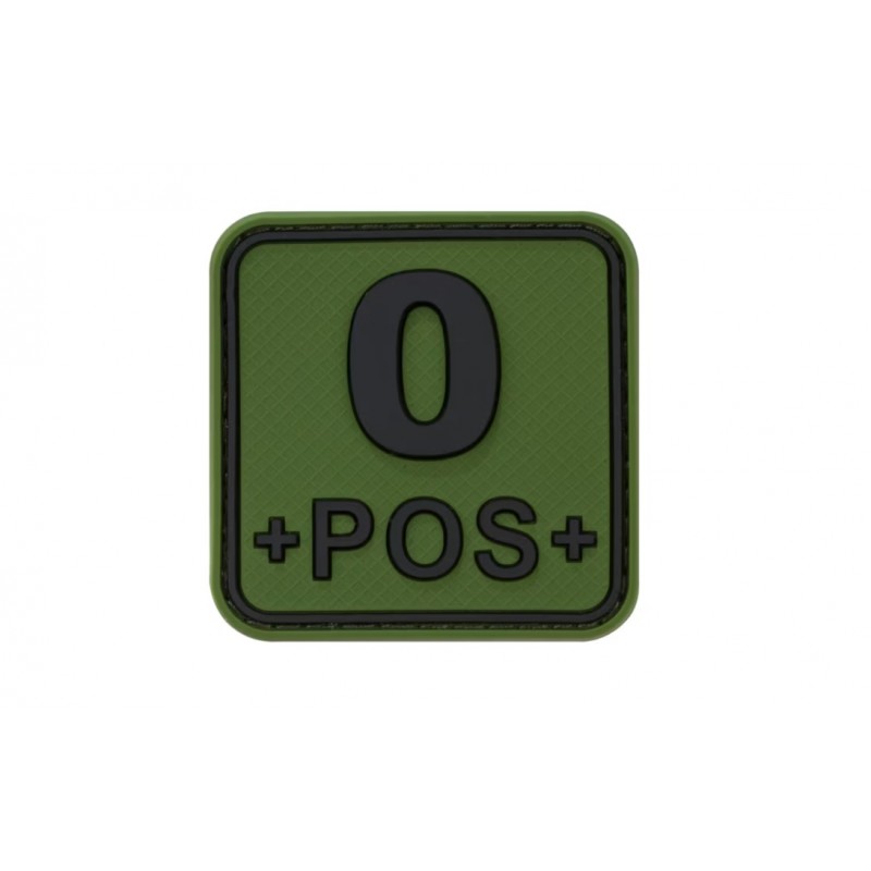 PATCH CAUCIUC - GRUPA SANGUINA - 0 POZITIV - FOREST