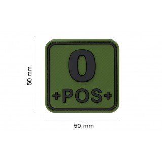 PATCH CAUCIUC - GRUPA SANGUINA - 0 POZITIV - FOREST