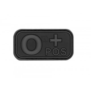 PATCH CAUCIUC - GRUPA SANGUINA - 0 POZITIV - BLACKOPS