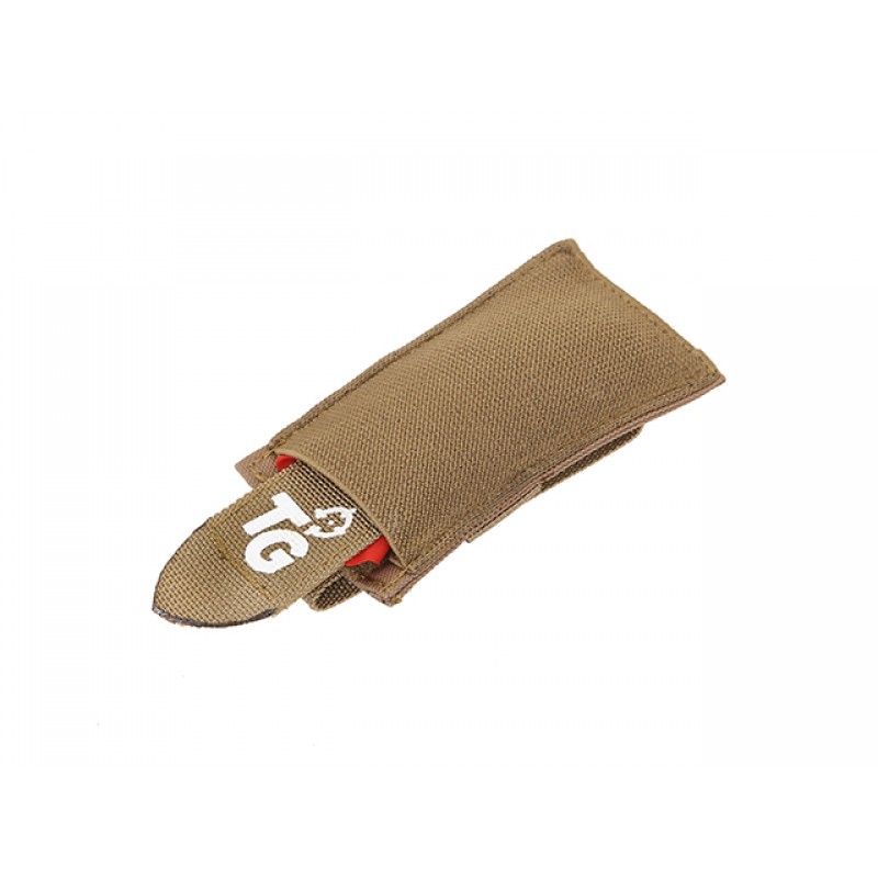 TG AIRSOFT POUCH/TASCA COLPITO STRACCIO ROSSO - COYOTE