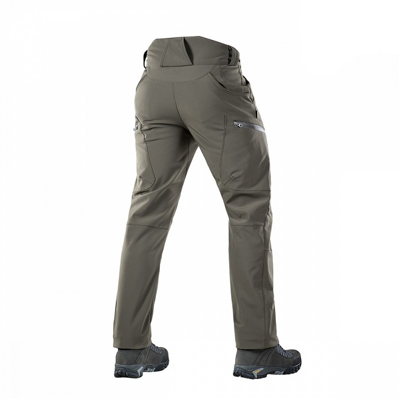 PANTALONI TACTICI SOFT SHEEL DE IARNA - OLIV