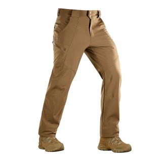 PANTALONI TACTICI SOFT SHEEL DE IARNA - COYOTE