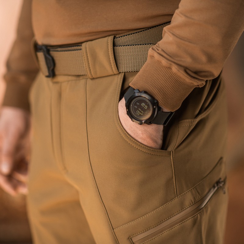 PANTALONI TACTICI SOFT SHEEL DE IARNA - COYOTE