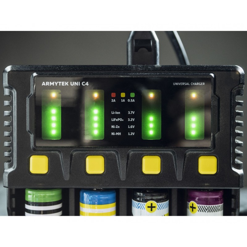 ARMYTEK UNI C4 PLUG TIPO C - CARICABATTERIE UNIVERSALE
