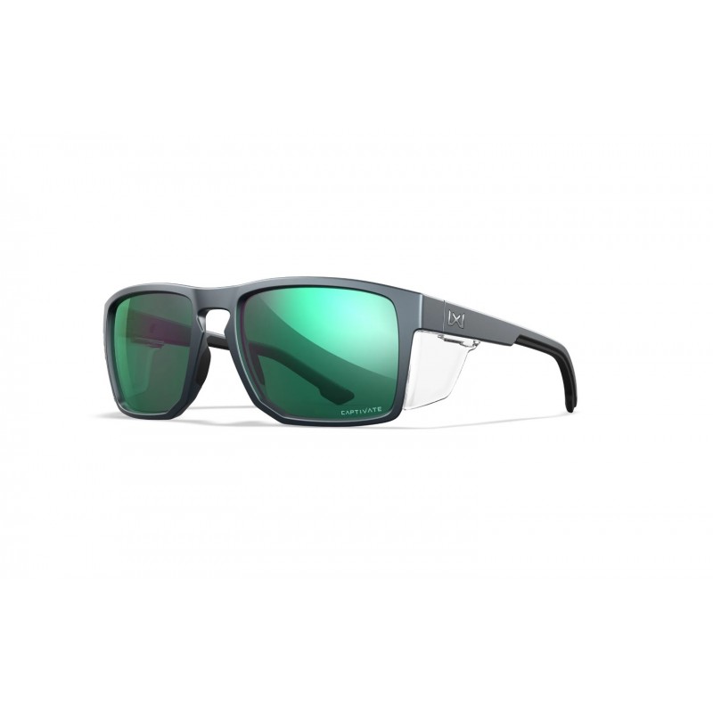 FOUNDER GLASSES - LENSES CAPTIVATE POLARIZED GREEN MIRROR - FRAME MATTE GRAPHITE