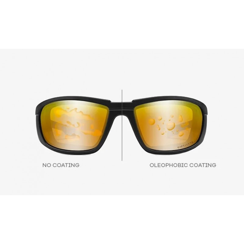 FOUNDER GLASSES - LENSES CAPTIVATE POLARIZED GREEN MIRROR - FRAME MATTE GRAPHITE