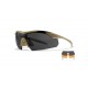 OCHELARI CU PROTECTIE BALISTICA MODEL VAPOR 2.5 - GREY/CLEAR/LIGHT RUST - TAN FRAME