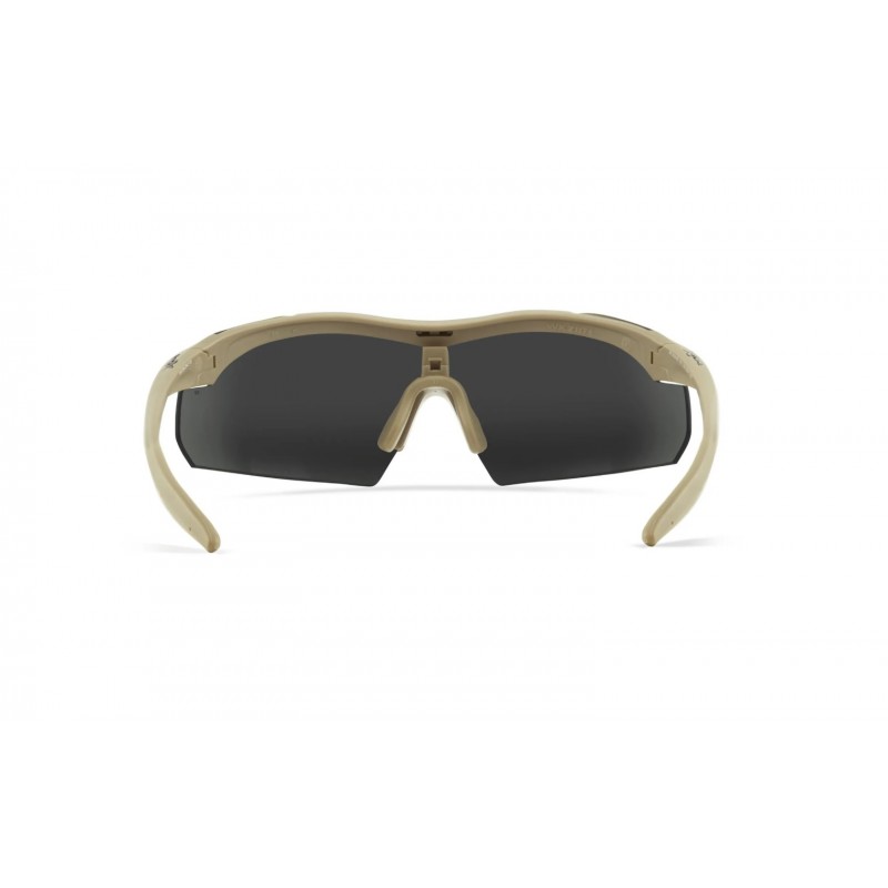 OCHELARI CU PROTECTIE BALISTICA MODEL VAPOR 2.5 - GREY/CLEAR/LIGHT RUST - TAN FRAME