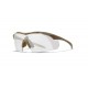 OCHELARI CU PROTECTIE BALISTICA MODEL VAPOR 2.5 - GREY/CLEAR/LIGHT RUST - TAN FRAME