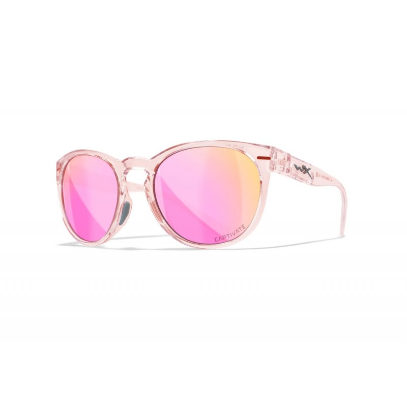 OCCHIALI MODEL WX COVERT - LENSES CAPTIVATET POLARIZED ROSE GOLD - GLOSS CRYSTAL BLUSH FRAME