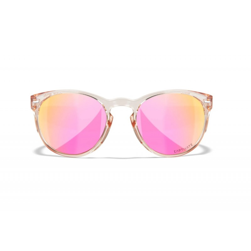 OCCHIALI MODEL WX COVERT - LENSES CAPTIVATET POLARIZED ROSE GOLD - GLOSS CRYSTAL BLUSH FRAME