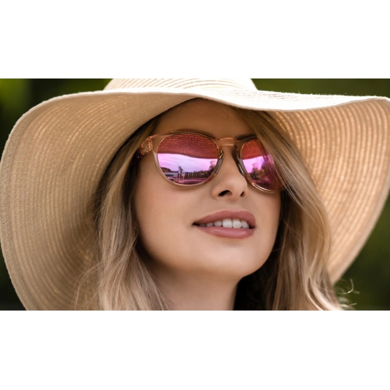 OCCHIALI MODEL WX COVERT - LENSES CAPTIVATET POLARIZED ROSE GOLD - GLOSS CRYSTAL BLUSH FRAME