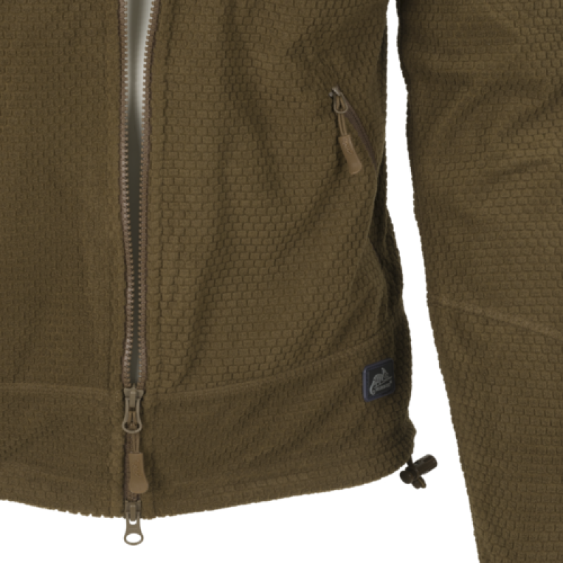 HELIKON GIACCA TATTICA ALPHA - PILE GRID - COYOTE