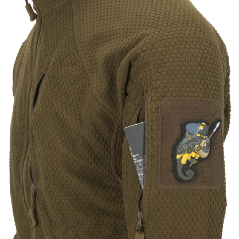 HELIKON GIACCA TATTICA ALPHA - PILE GRID - COYOTE