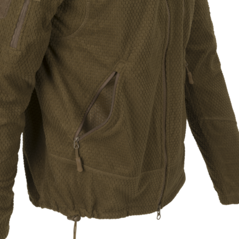 HELIKON GIACCA TATTICA ALPHA - PILE GRID - COYOTE