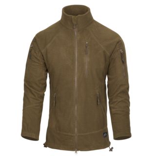HELIKON GIACCA TATTICA ALPHA - PILE GRID - COYOTE