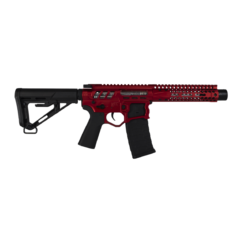 EMG F-1 FIREARMS PDW AEG - ELECTRONIC TRIGGER RED/BLACK