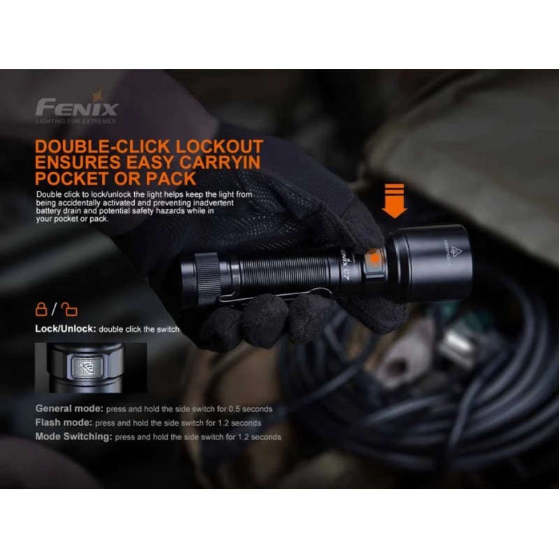 LANTERNA TACTICA MODEL C7 LED