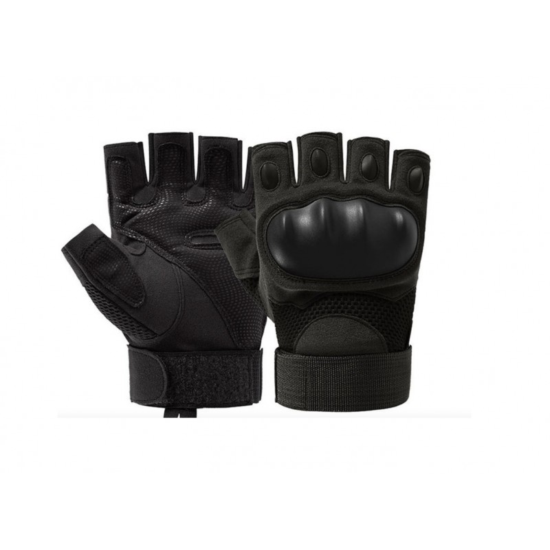 MANUSI DE PROTECTIE FARA DEGETE - BLACK