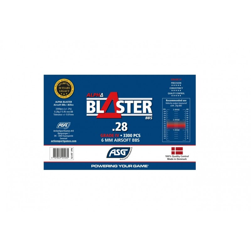 ALPHA BLASTER BBS 0.28G - 3300 PCS.