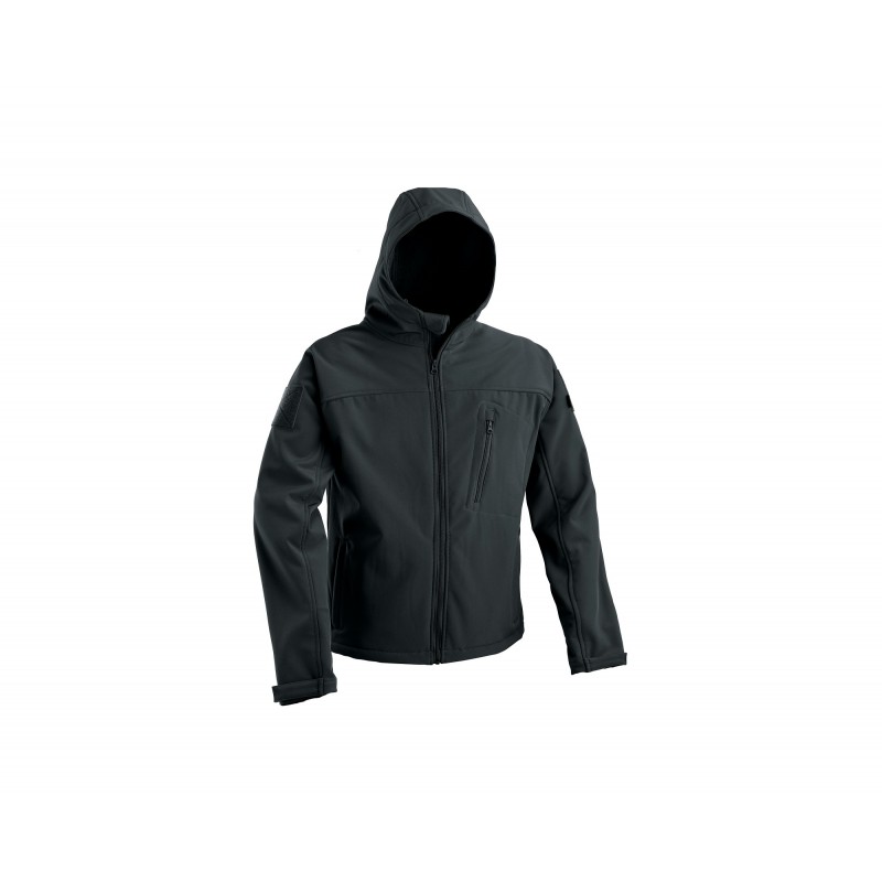 DEFCON 5 GIACCA SOFT SHELL CON CAPPUCCIO NERA