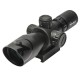 BARRAGE RIFLESCOPE- RED-GREEN MIL-DOT ILLUMINATED RETICLE - MATTE BLACK - 2.5-10X40