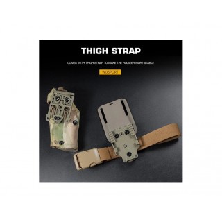 WST 6354 DO HOLSTER GLOCK 17 WITH X300 FLASHLIGHT, RIGHT-HANDED -  MULTICAM