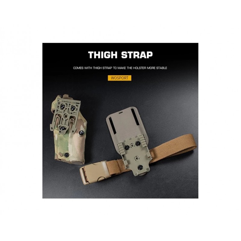 WST 6354 DO HOLSTER GLOCK 17 WITH X300 FLASHLIGHT, RIGHT-HANDED -  MULTICAM