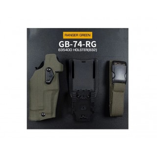 WST 6354 DO HOLSTER GLOCK 17 WITH X300 FLASHLIGHT, RIGHT-HANDED -  RANGER GREEN
