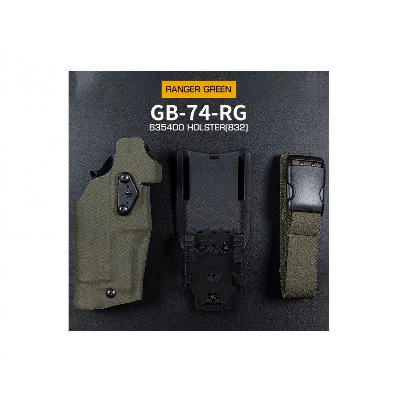 WST 6354 DO HOLSTER GLOCK 17 WITH X300 FLASHLIGHT, RIGHT-HANDED -  RANGER GREEN