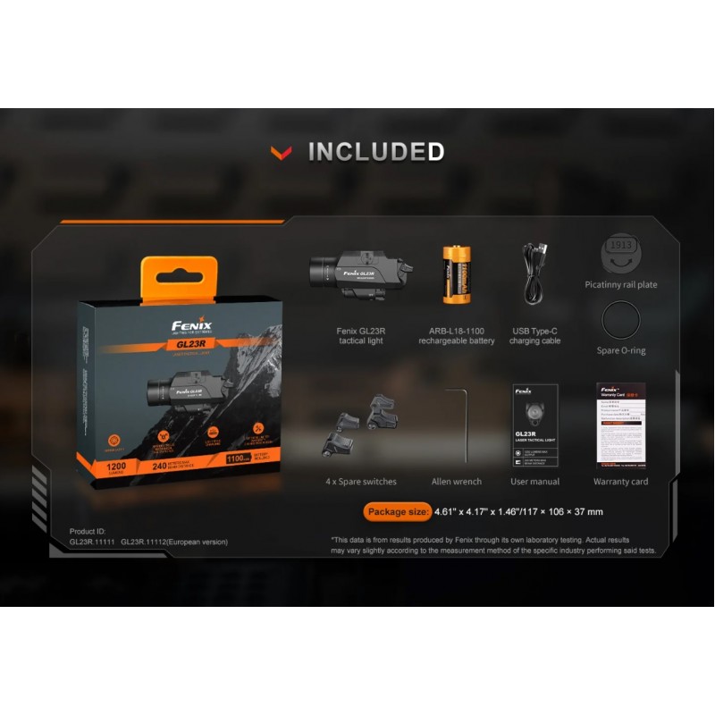 GL23R LED RECHARGEABLE FLASHLIGHT MODEL