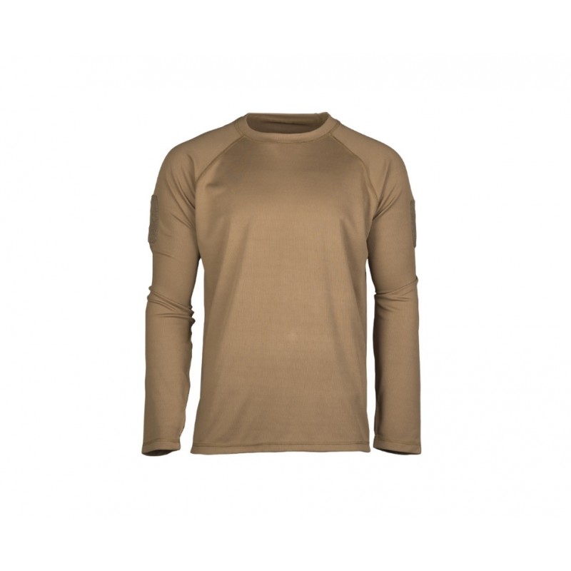 BLUZA TACTICA CU USCARE RAPIDA - MANECA LUNGA - DARK COYOTE