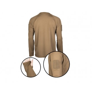 BLUZA TACTICA CU USCARE RAPIDA - MANECA LUNGA - DARK COYOTE