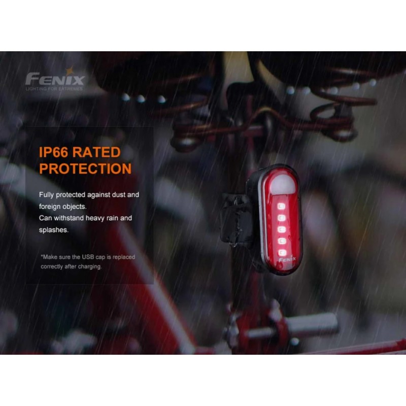 FENIX RECHARGEABLE BIKE TAIL LIGHT BC05R V2.0