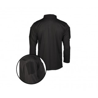 BLUZA TACTICA POLO CU USCARE RAPIDA - MANECA LUNGA - NEGRU (L)