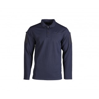 BLUZA TACTICA POLO CU USCARE RAPIDA - MANECA LUNGA - ALBASTRU INCHIS