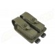 PORT INCARCATOR DUBLU INCHIS DIN POLIMER - PENTRU GLOCK 17 - SISTEM MOLLE - GREEN