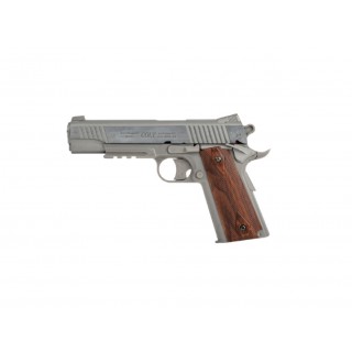 COLT 1911 RAIL GUN - STAINLESS -  CO2 - NBB