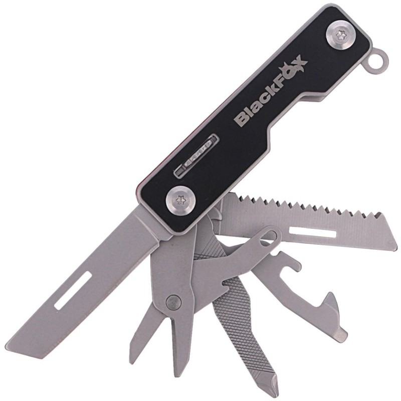 BRICEAG MULTIFUNCTIONAL BLACK FOX - ALUMINIUM - RED