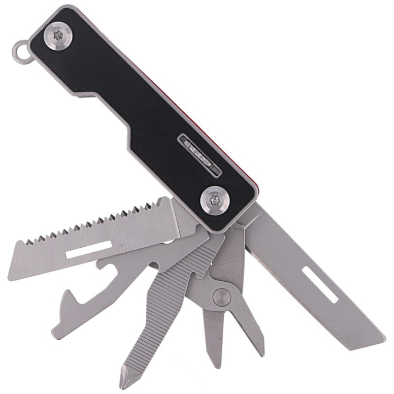 BRICEAG MULTIFUNCTIONAL BLACK FOX - ALUMINIUM - RED