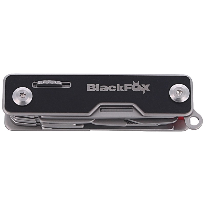 BRICEAG MULTIFUNCTIONAL BLACK FOX - ALUMINIUM - RED
