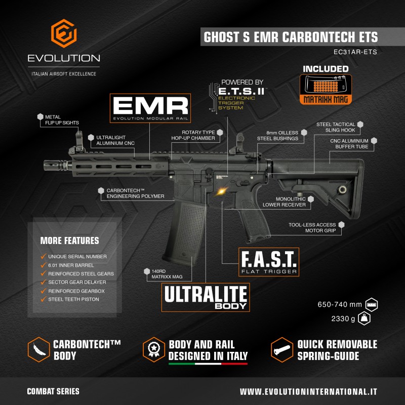 EVOLUTION SOFTAIR GHOST S EMR - CARBONTECH - ETU