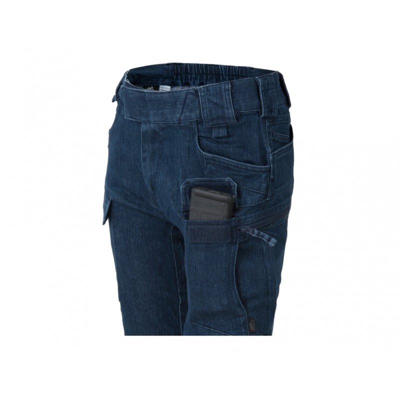 PANTALONI DAMA MODEL UTP - DENIM STRETCH  - MARINE BLUE