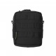 MEDIUM MOLLE UTILITY POUCH ZIPPED - BLACK